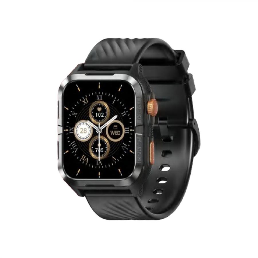 BLACKVIEW BT5.3 WATERPROOF-10M SMARTWATCH WITH DA GPT & LED TORCH BLACK