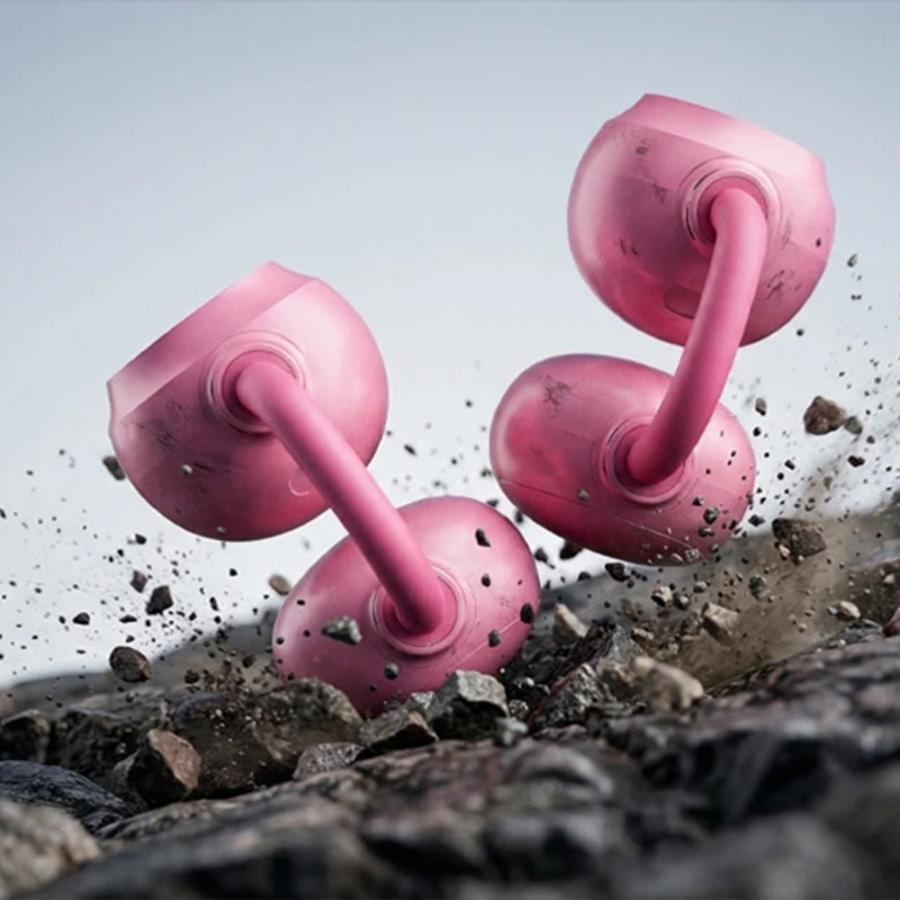 BLACKVIEW KIDS EARBUDS BT6.0 CAT DESIGN ROTATING CHARGING CASE WITH EMOJIS PINK