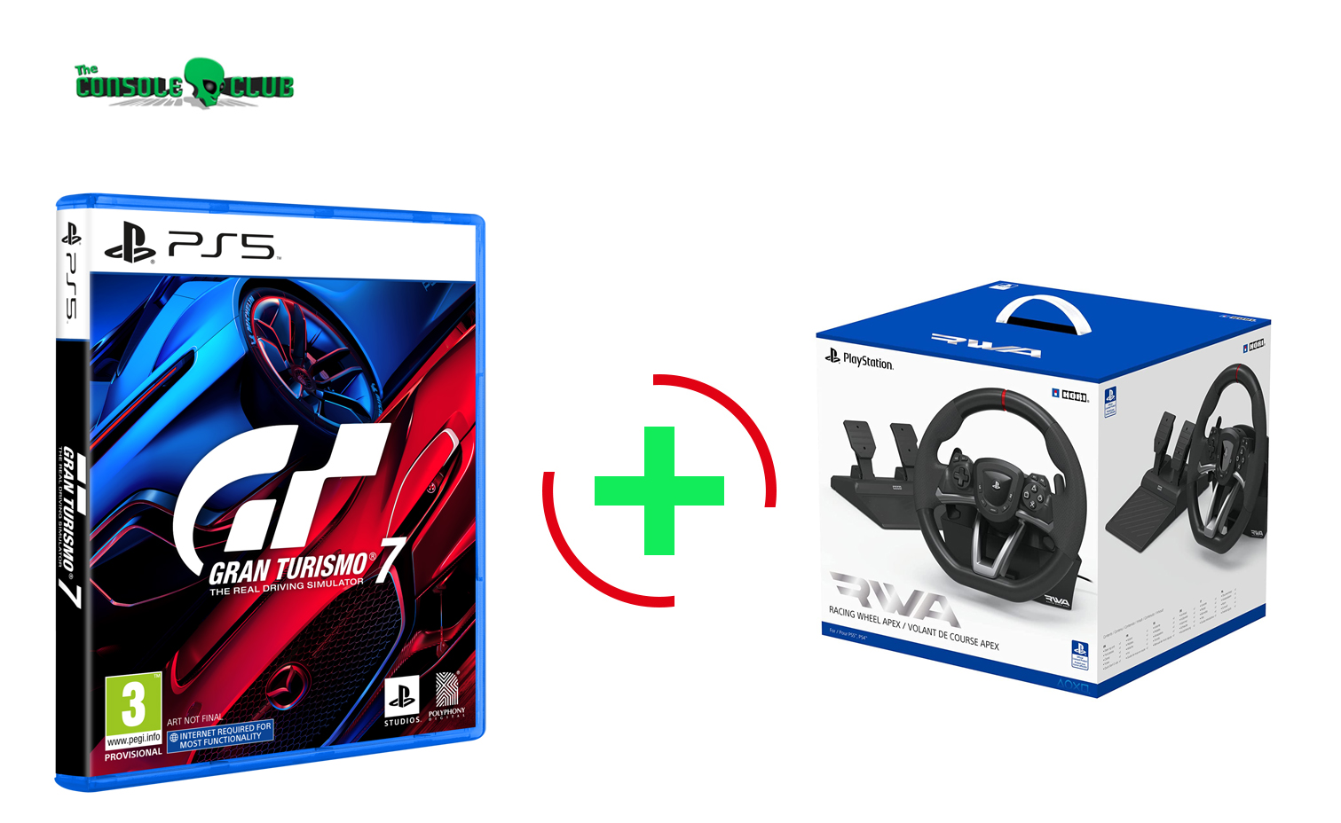 Gran Turismo 7 PS5   + Hori New Racing Wheel Apex PS5/PS4/PC Τιμονιέρα (SPF-004U) (Officially Licensed by Sony)