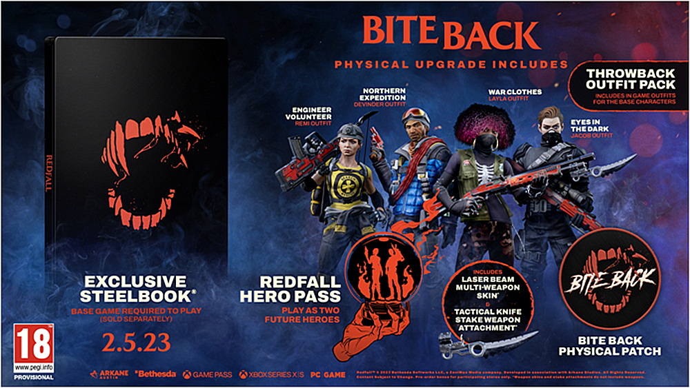 Redfall Bite Back Upgrade Steelbook XBOX SERIES X NEW
