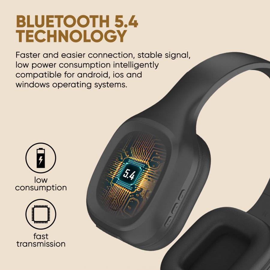 SONICGEAR BT5.4 OVER-EAR HEADPHONES AIRPHONE 5 CARBON