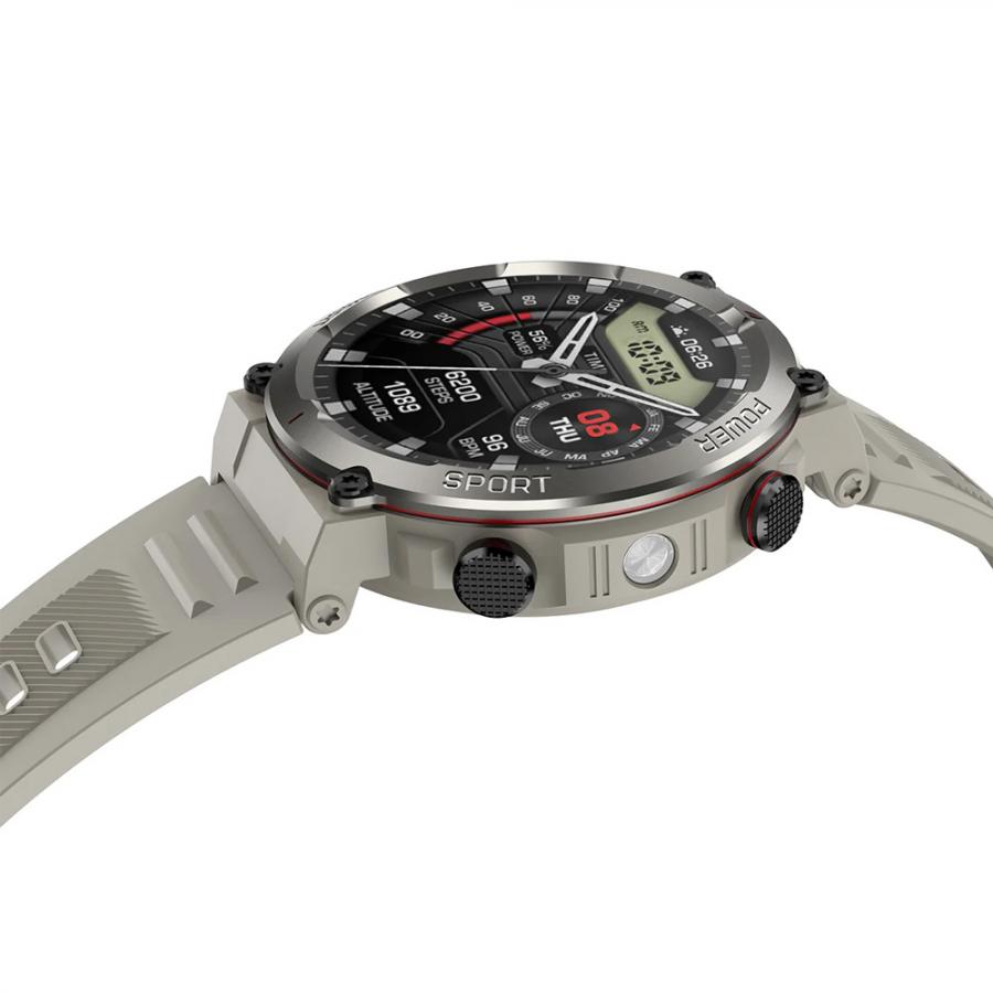 BLACKVIEW MULTI-FUNCTION SMARTWATCH WITH FLASH LIGHT AND GR MENU KHAKI
