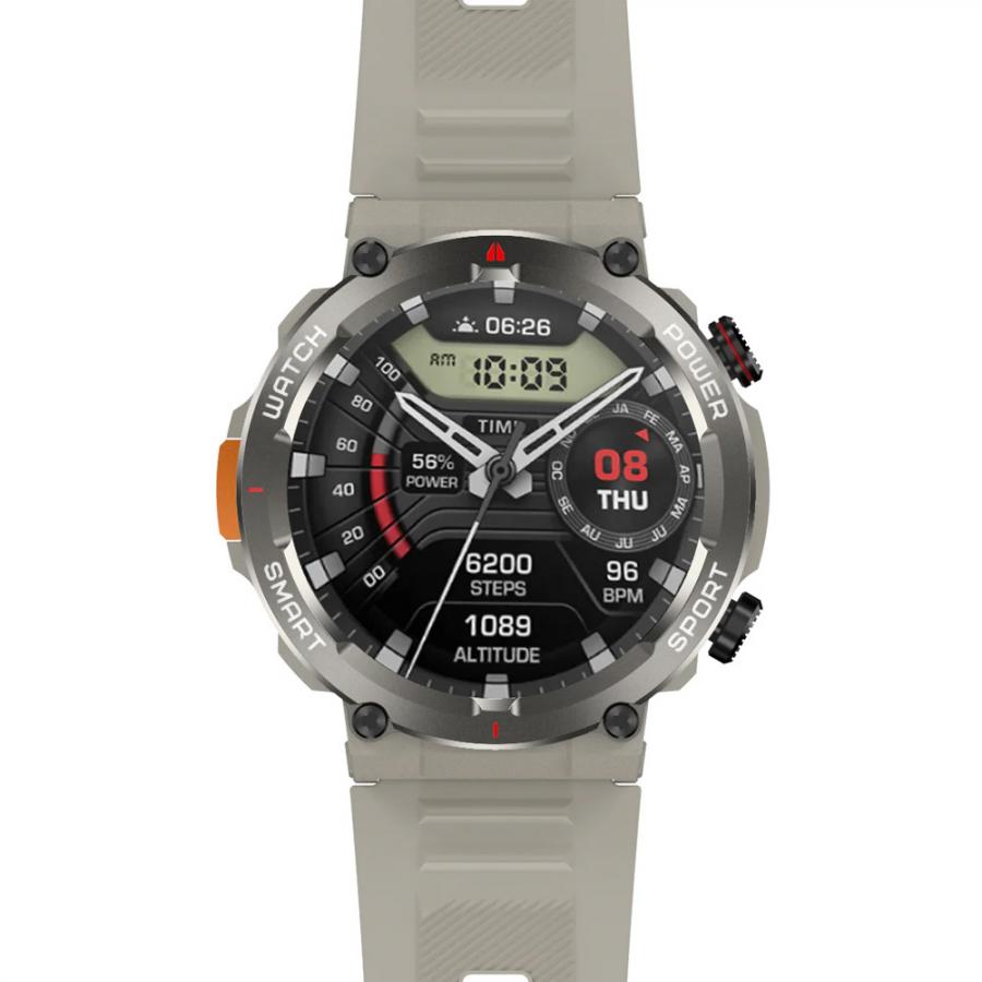 BLACKVIEW MULTI-FUNCTION SMARTWATCH WITH FLASH LIGHT AND GR MENU KHAKI