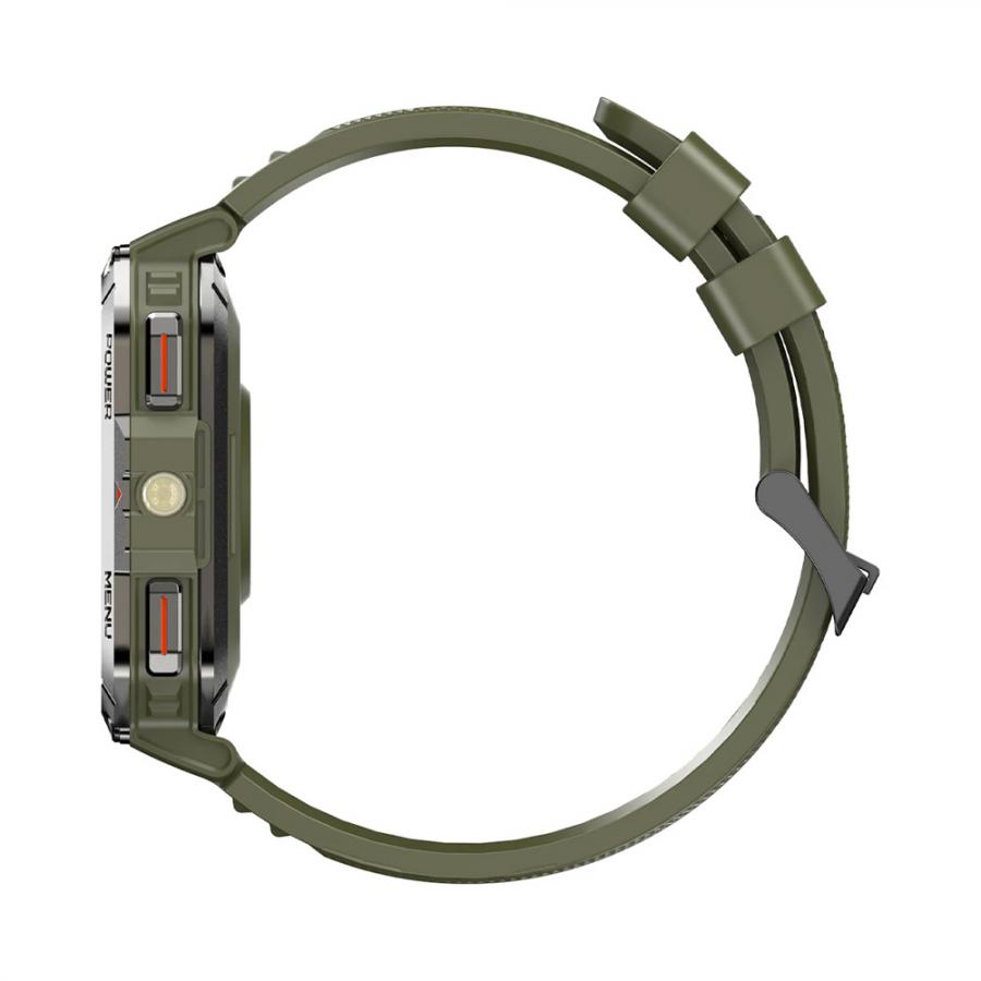 BLACKVIEW MULTI-FUNCTION SMARTWATCH WITH FLASHLIGHT COMPASS BT CALL & HEALTH MANAGEMENT GREEN