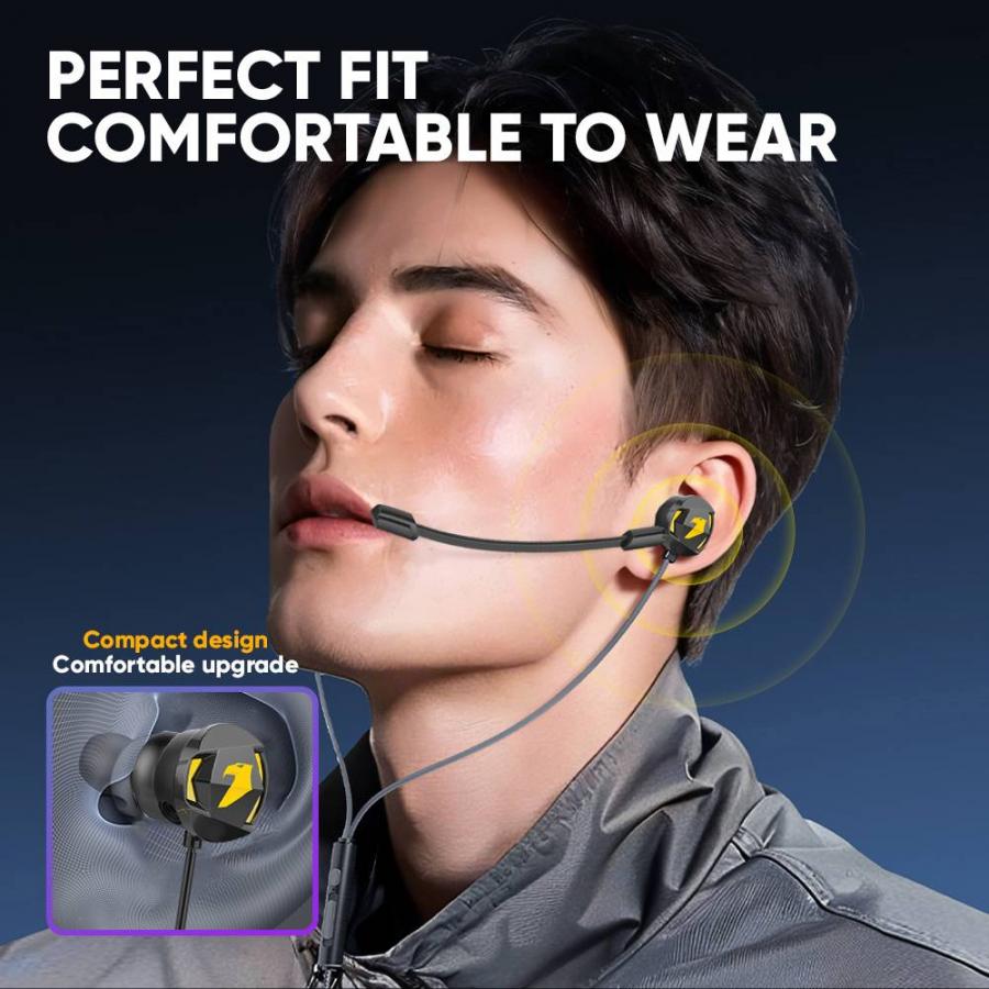 ARMAGGEDDON DUAL MICROPHONE TYPE-C GAMING EARPHONE WASP5 BLACK