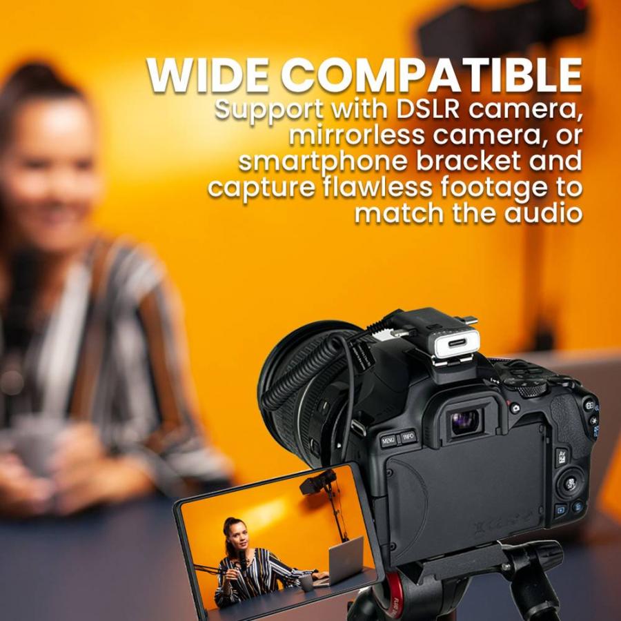 SONIC GEAR WIRELESS CLIP-ON MICROPHONE BLACK