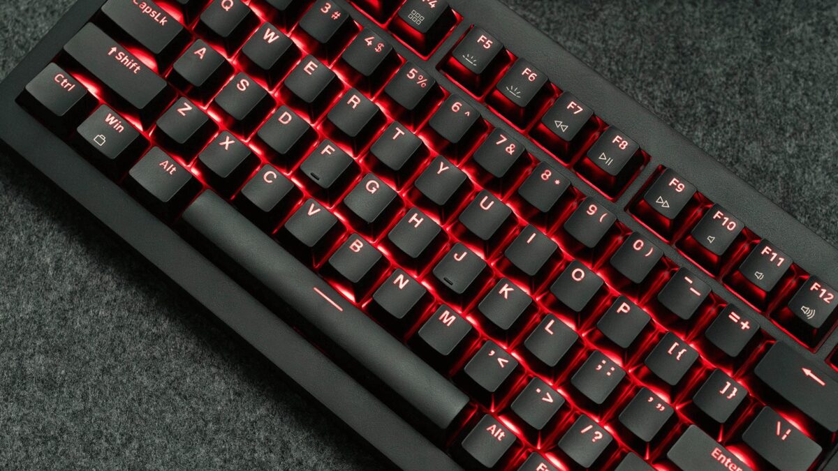 Lemokey X4 QMK (X4-A1) Wired Mechanical Keyboard 75% Red Switch US Layout
