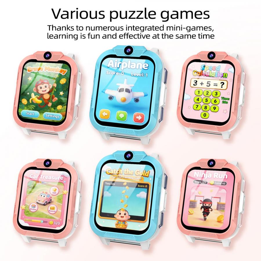 BLACKVIEW 4G KID WIFI WATERPROOF IP68 SMARTWATCH WITH LANYARD PINK