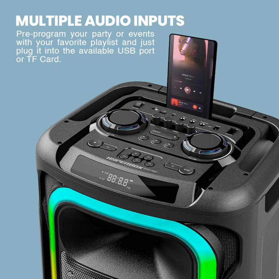 SONICGEAR RGB HDA KARAOKE SPEAKER 240W HYPERBOX 1500 PRO BLACK