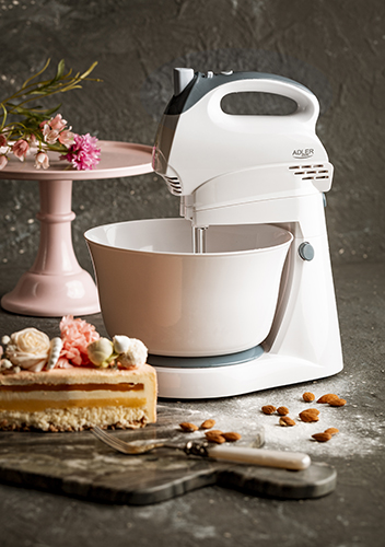 ADLER MIXER WITH A BOWL 400W WHITE