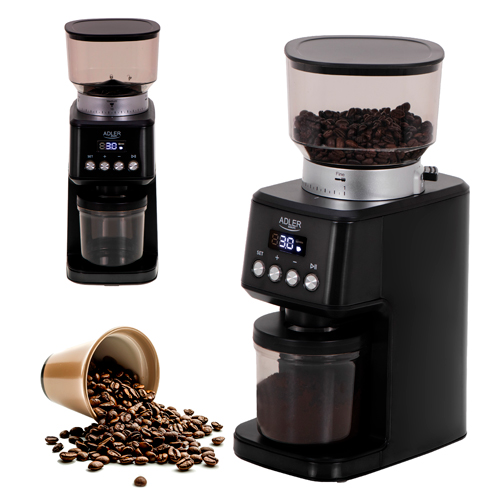 ADLER BURR COFFEE GRINDER 180W BLACK