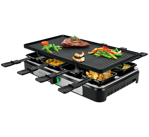 ADLER ELECTRIC GRILL - RACLETTE 1400W BLACK