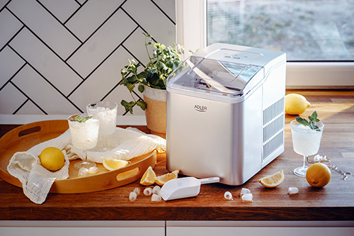 ADLER ICE MAKER 1.5L 100W SILVER