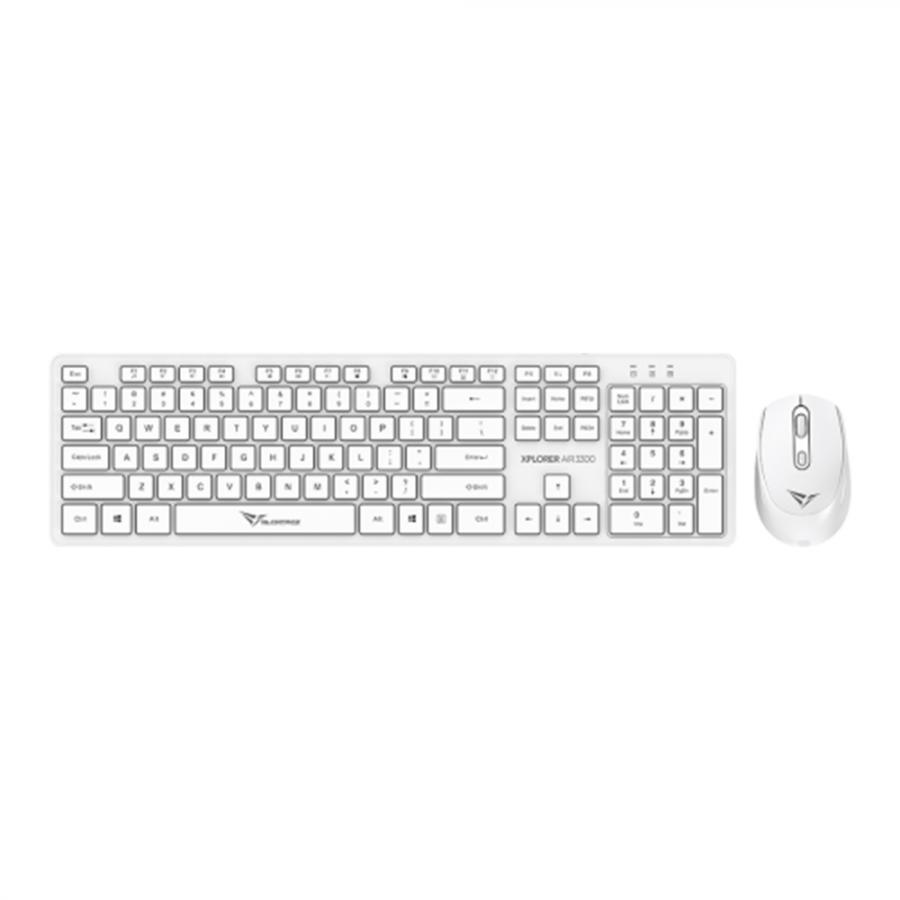 ALCATROZ SILENT WIRELESS 2.4G KEYBOARD & MOUSE 1600DPI WHITE