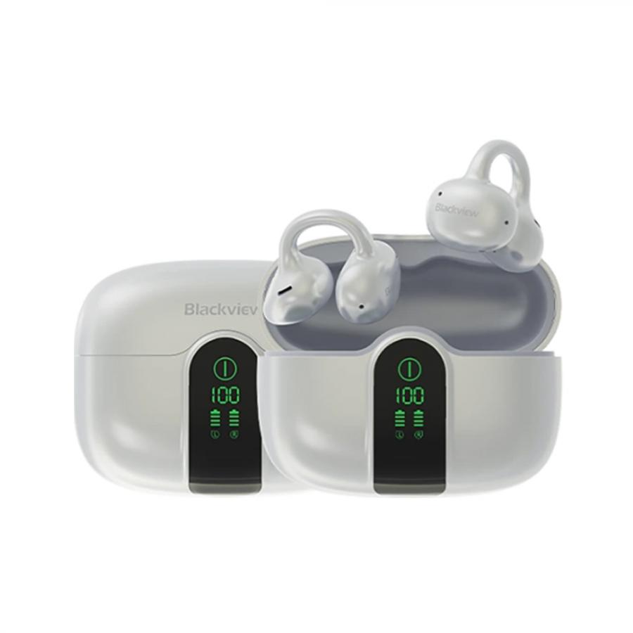 BLACKVIEW BT6.0 IPX5 AIRBUDS 15 WITH LCD CHARGING DOCK FROSTY WHITE