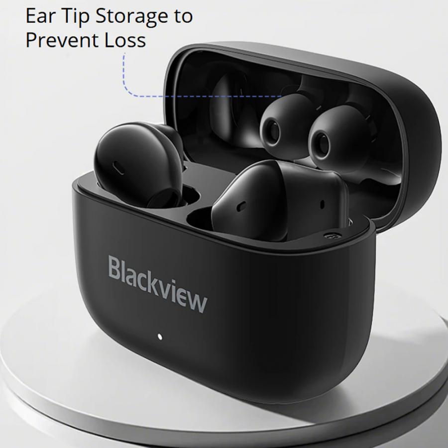 BLACKVIEW CLASSIC STYLE BT6.0 IN-EAR AIRBUDS 16 WITH CHARGING DOCK BLACK
