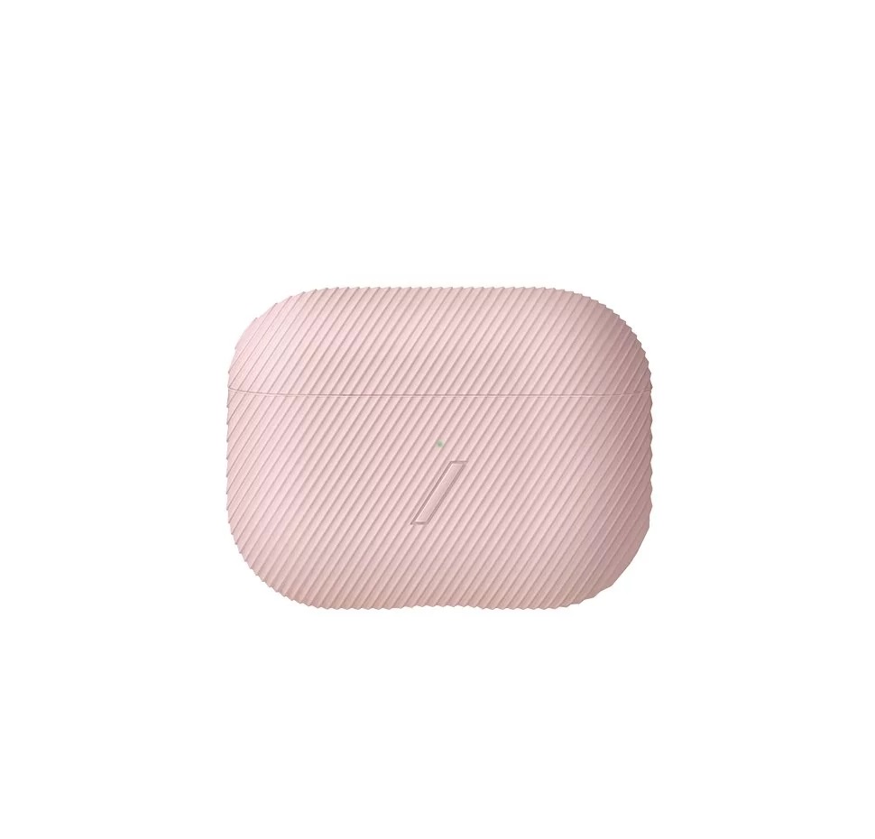 --Native Union Airpod Pro Curve Case, Textured Silicone Case, Wireless Charging Compatible, (Rose)--