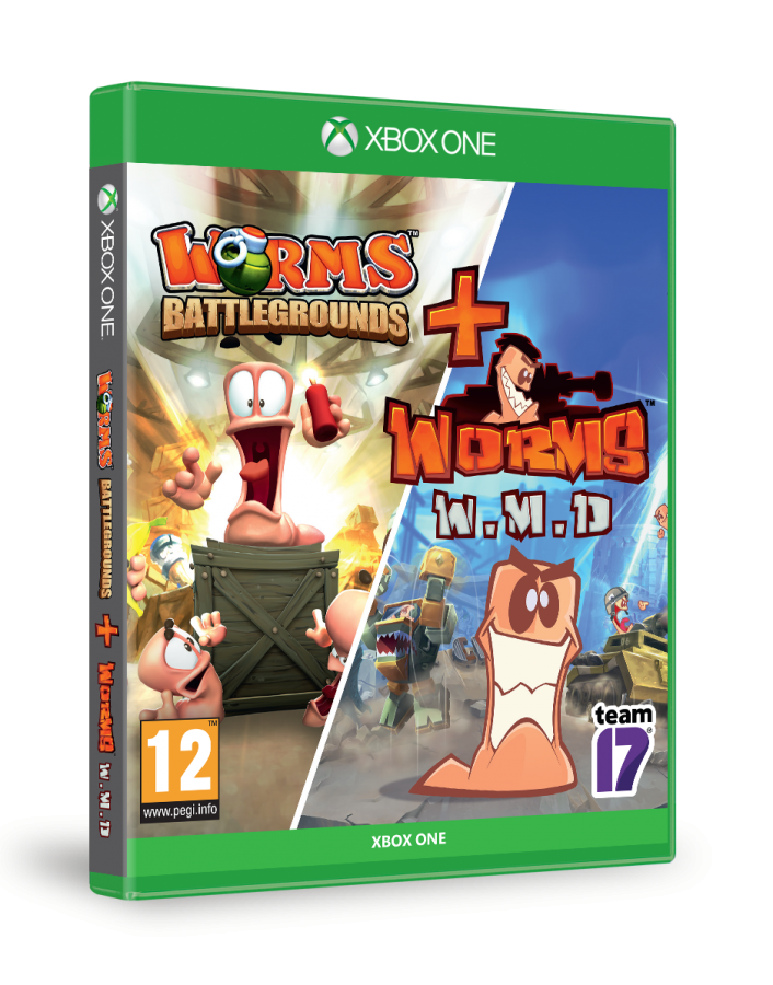 Worms Battlegrounds + Worms Weapons Of Mass Destruction XONE NEW