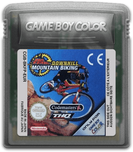 No Fear Downhill Mountain Biking GameBoy Color UNBOXED (Worn Sticker)