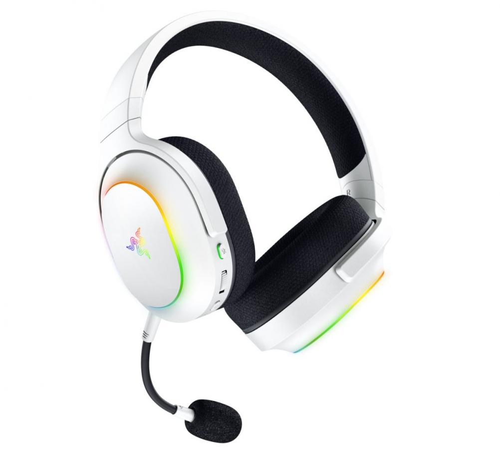 Razer BARRACUDA X WHITE Chroma - RGB Wireless & Bluetooth - PC/PS5/Switch/Android Gaming Headset
