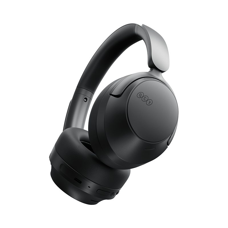 QCY H3S Headset Black - Type-C & Bluetooth 6.0 ANC iOS/Android Call Noise Cancelling Headphones 102h