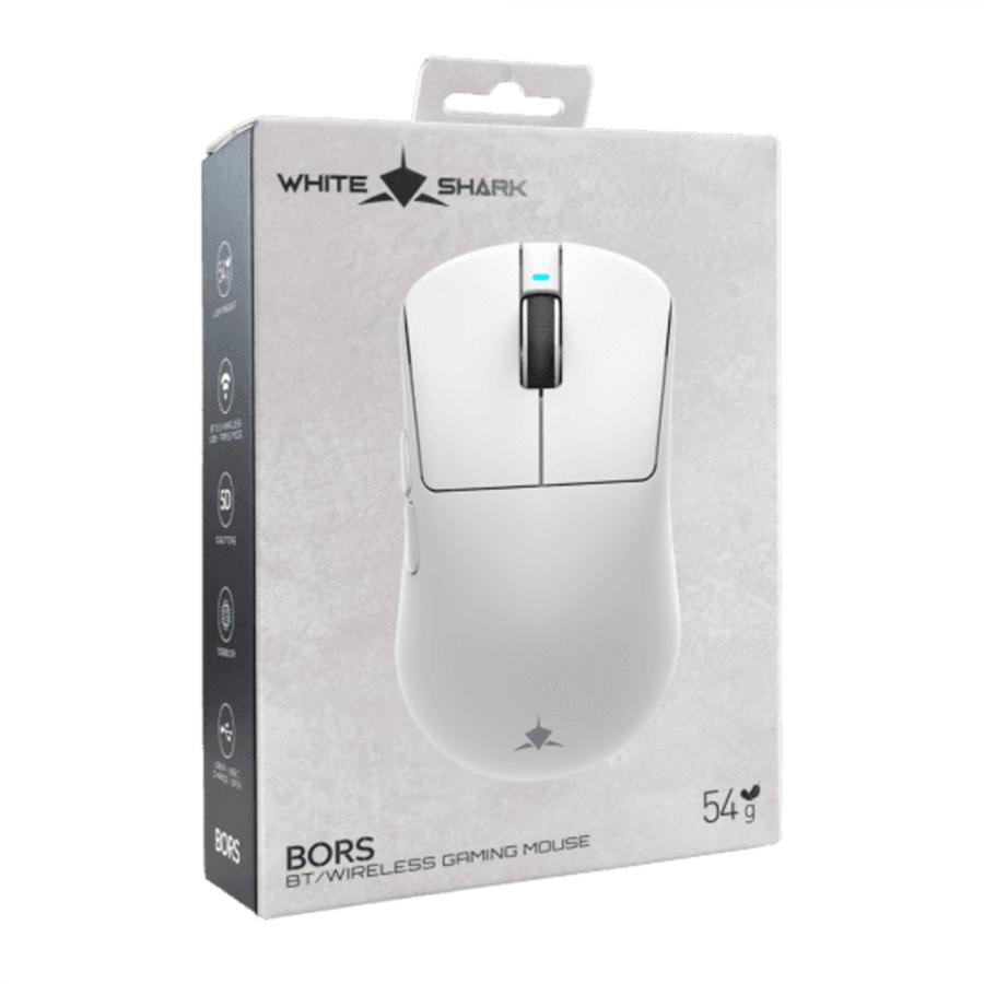 WHITE SHARK WIRELESS MOUSE WGM-5021 12000DPI WHITE