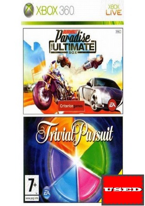 Burnout Paradise Ultimate Trivial Pursuit X360 USED