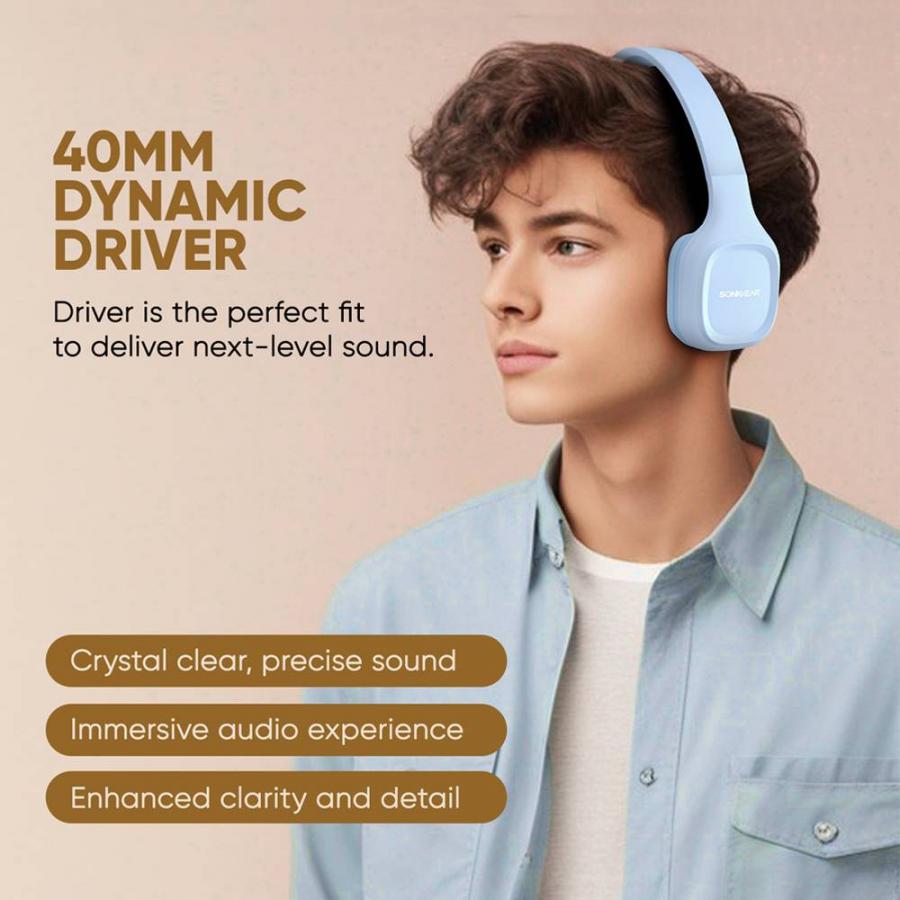 SONICGEAR BT5.4 OVER-EAR HEADPHONES AIRPHONE 5 CARBON