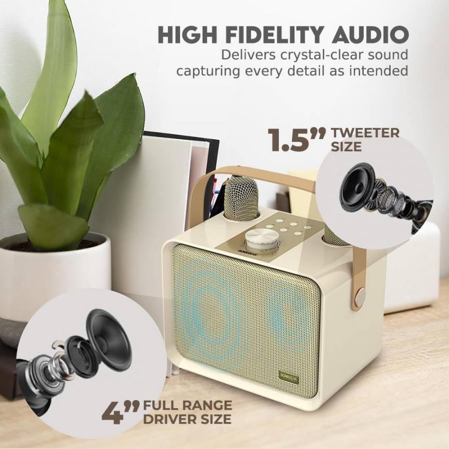 SONICGEAR PORTABLE BT5.3 KARAOKE WIRELESS SPEAKER IOX K600 SOUFFLE
