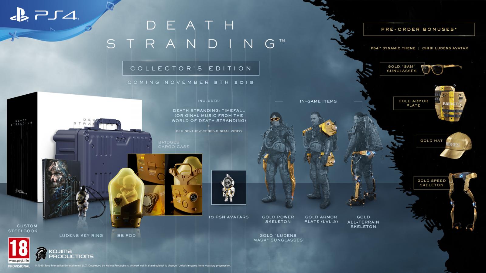 Death Stranding Collector's Edition (Ελληνικοί υπότιτλοι & μεταγλώττιση) PS4 NEW