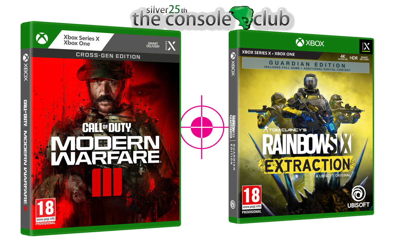 Call of Duty Modern Warfare III + Tom Clancy's Rainbow Six Extraction Guardian Special Day1 Edition XBOX SERIES X & XONE NEW
