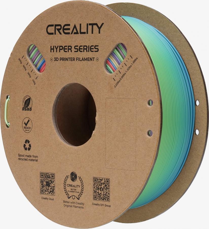 Creality Hyper PLA  Rainbow Wild Blossom Short Grad.- Fast Printing Filament with CFS tag 1kg 1.75