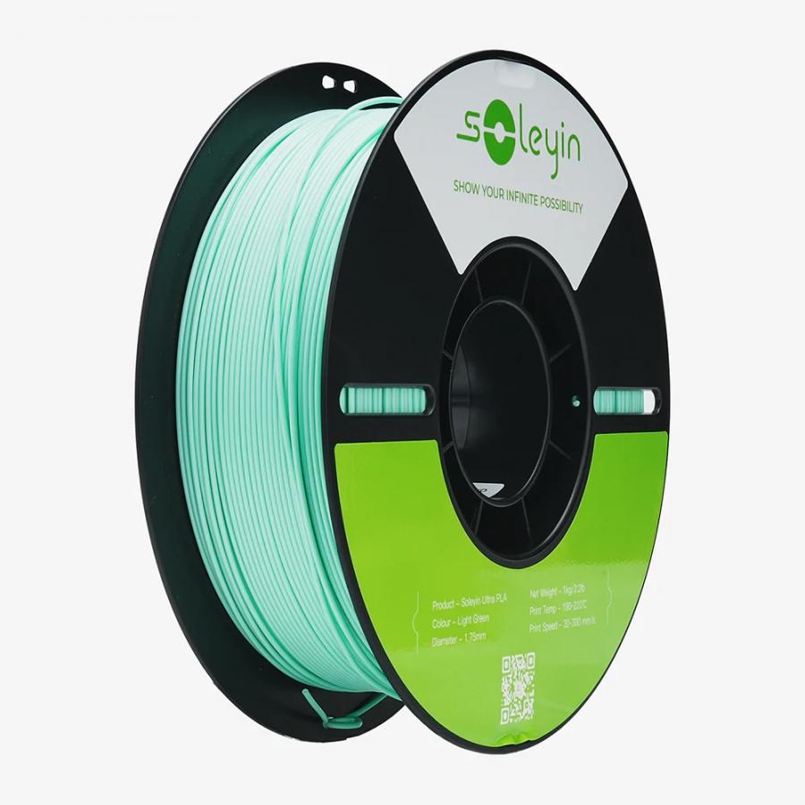Creality Soleyin Ultra PLA light green 3D Printer Filament  1 kg Spool,1.75 mm