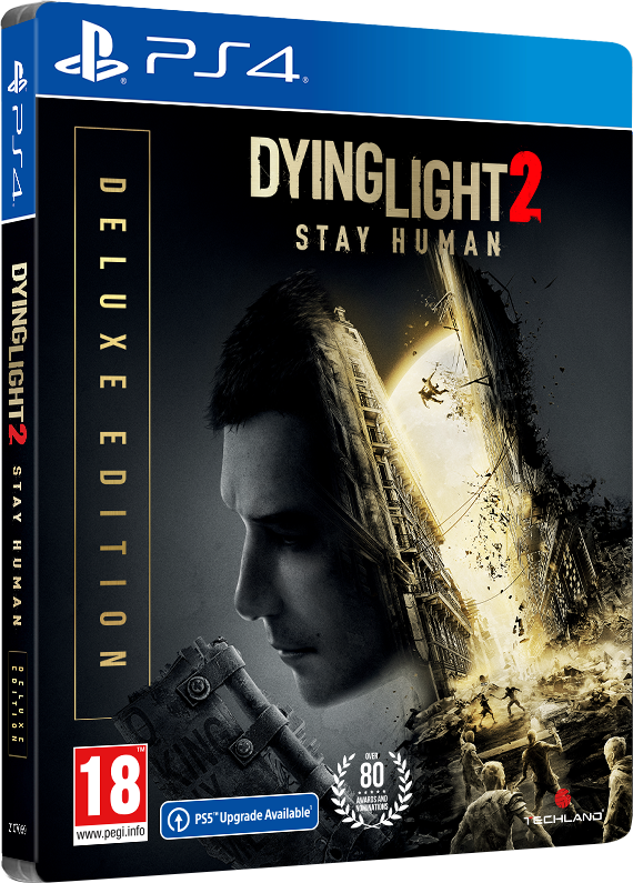 Dying Light 2: Stay Human - Deluxe Edition   + Preorder Bonus  PS4 NEW + JBL Quantum 100, Over-Ear Wired Gaming Headset (Black)