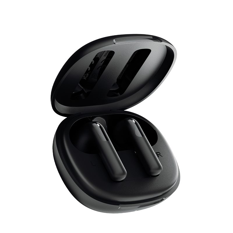QCY AilyBuds E10 Black Hires Audio LDAC Semi-Ear TWS 4mics ENC 13mm dynamic driver IPX4 35h