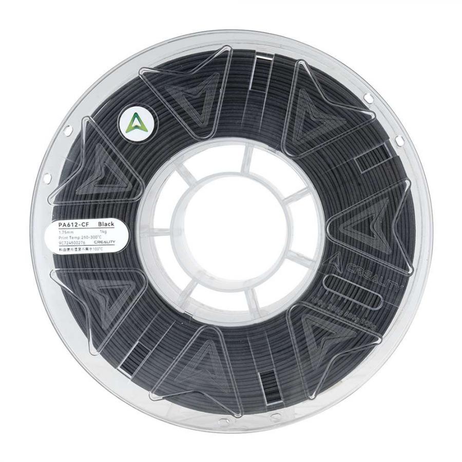 Creality Hyper PA612-CF Black Carbon Fiber 3D Printer Filament, Light Strong for Drones, 1 kg Spool1