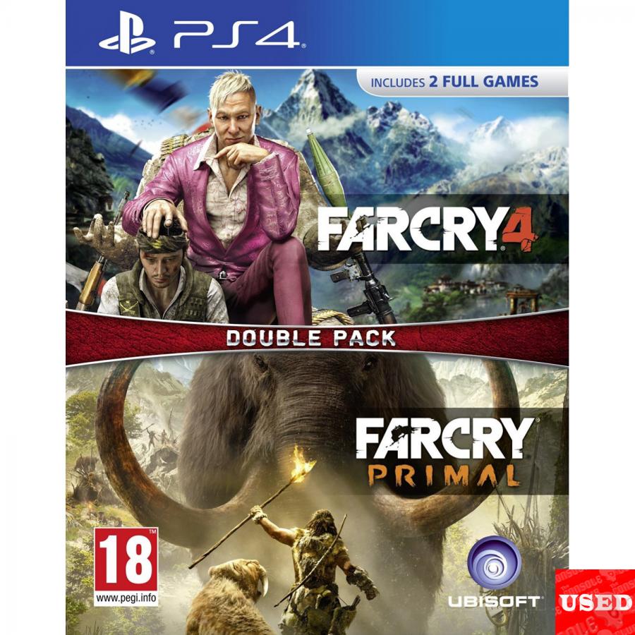Far Cry 4+ Far Cry Primal (Double Pack) PS4 USED (GER)