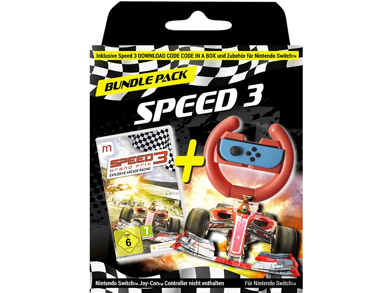 Speed 3 ( CIAB) Steering Wheel Bundle Nintendo Switch NEW