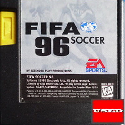 FIFA Soccer 96 MD UNBOXED (NTSC) (ΠΑΙΖΕΙ ΣΕ PAL ΚΟΝΣΟΛΕΣ)