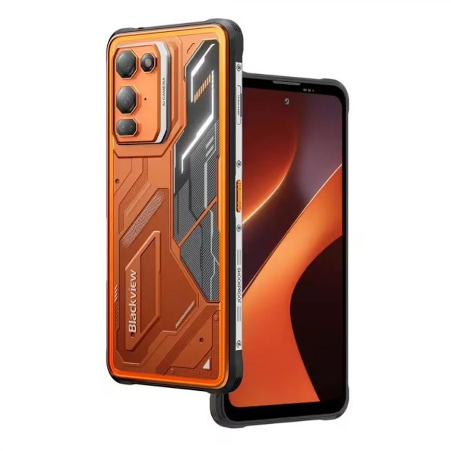 BLACKVIEW OCTA-CORE RUGGED PHONE 6.78' (12GB+256GB) NFC ANDROID 16 BLAZE ORANGE