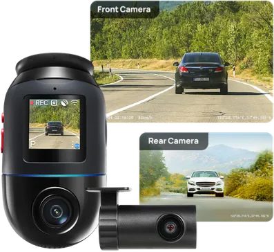 70mai Dash Cam 4K Omni 360° + Reaview Full View with Dual Sony STARVIS 2, AI 2.0 & 4G LTE (X800-2)