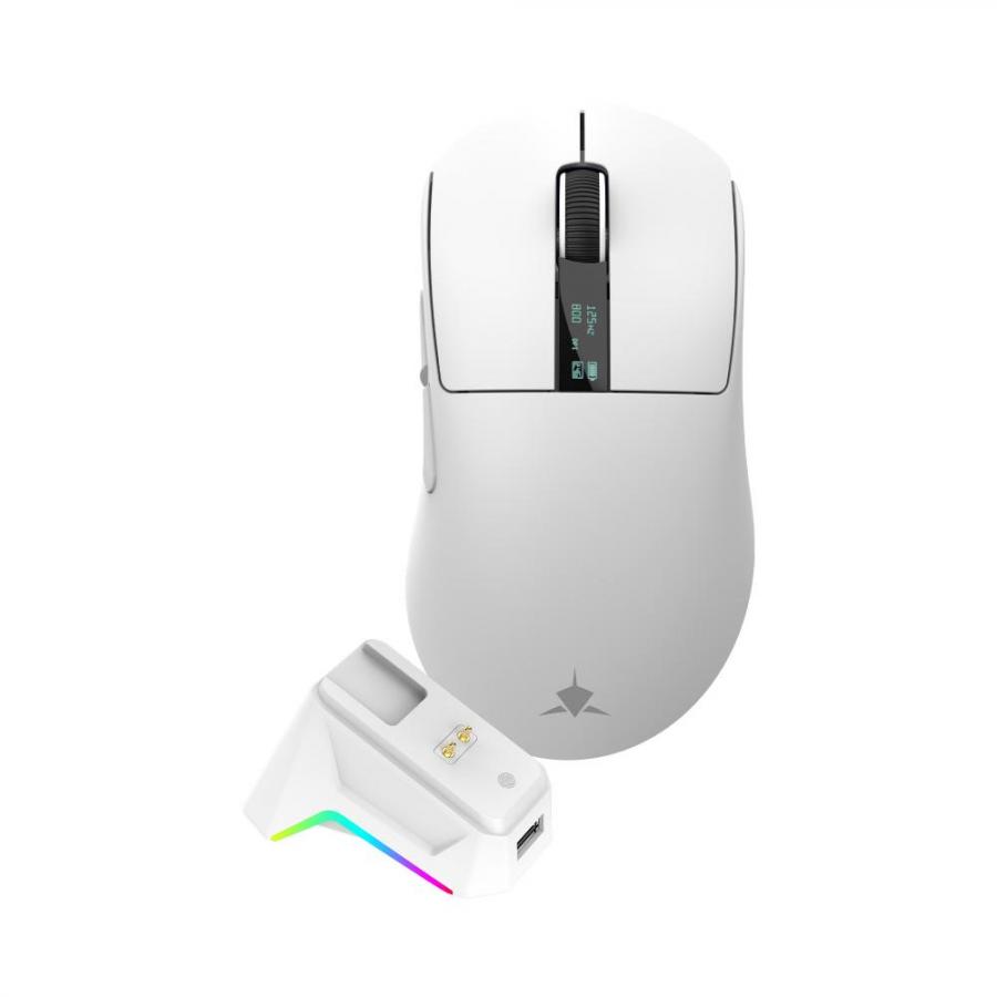 WHITE SHARK WIRELESS GAMING MOUSE 12000DPI WMG-5023 GAWAIN WHITE