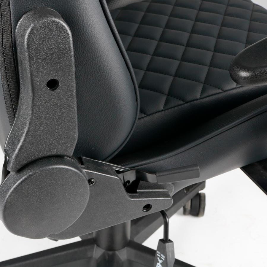 GEMBIRD GAMING PVC LEATHER CHAIR WITH PILLOWS BLACK