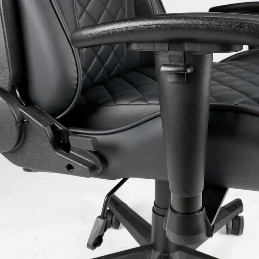GEMBIRD GAMING PVC LEATHER CHAIR WITH PILLOWS BLACK
