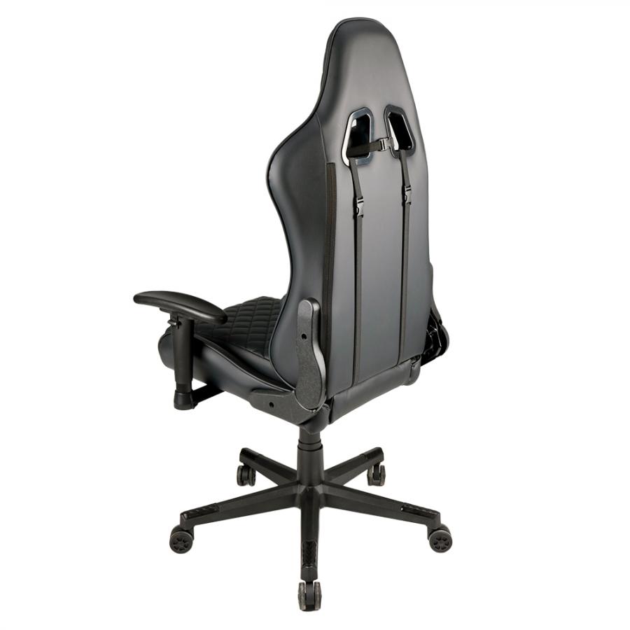 GEMBIRD GAMING PVC LEATHER CHAIR WITH PILLOWS BLACK