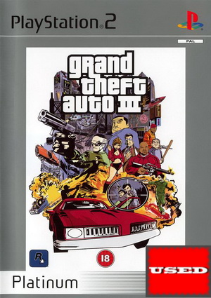 Grand Theft Auto III (Platinum) PS2 USED (No Manual)
