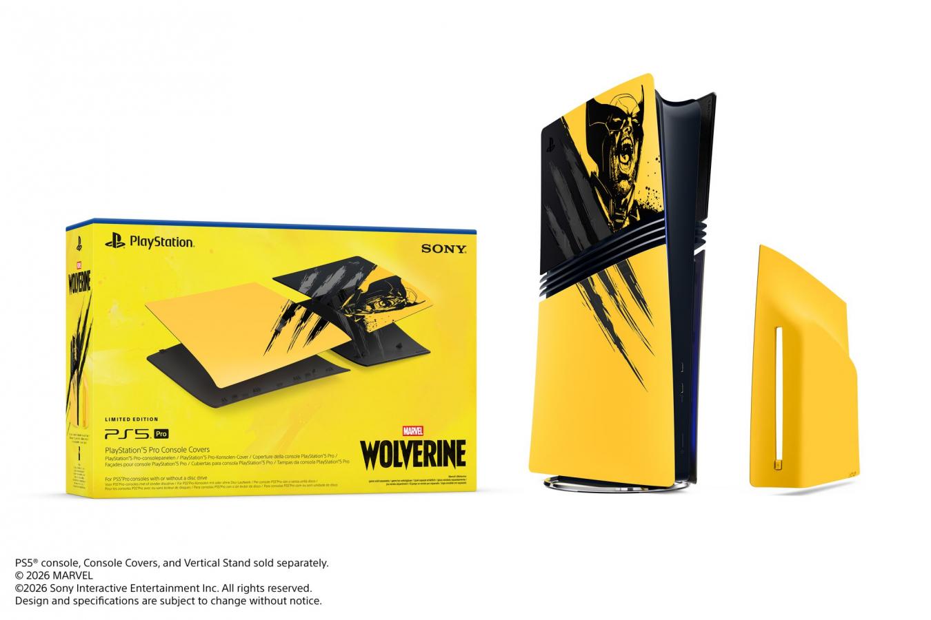 Sony Console Cover PRO Marvel Wolverine Battle Yellow PS5