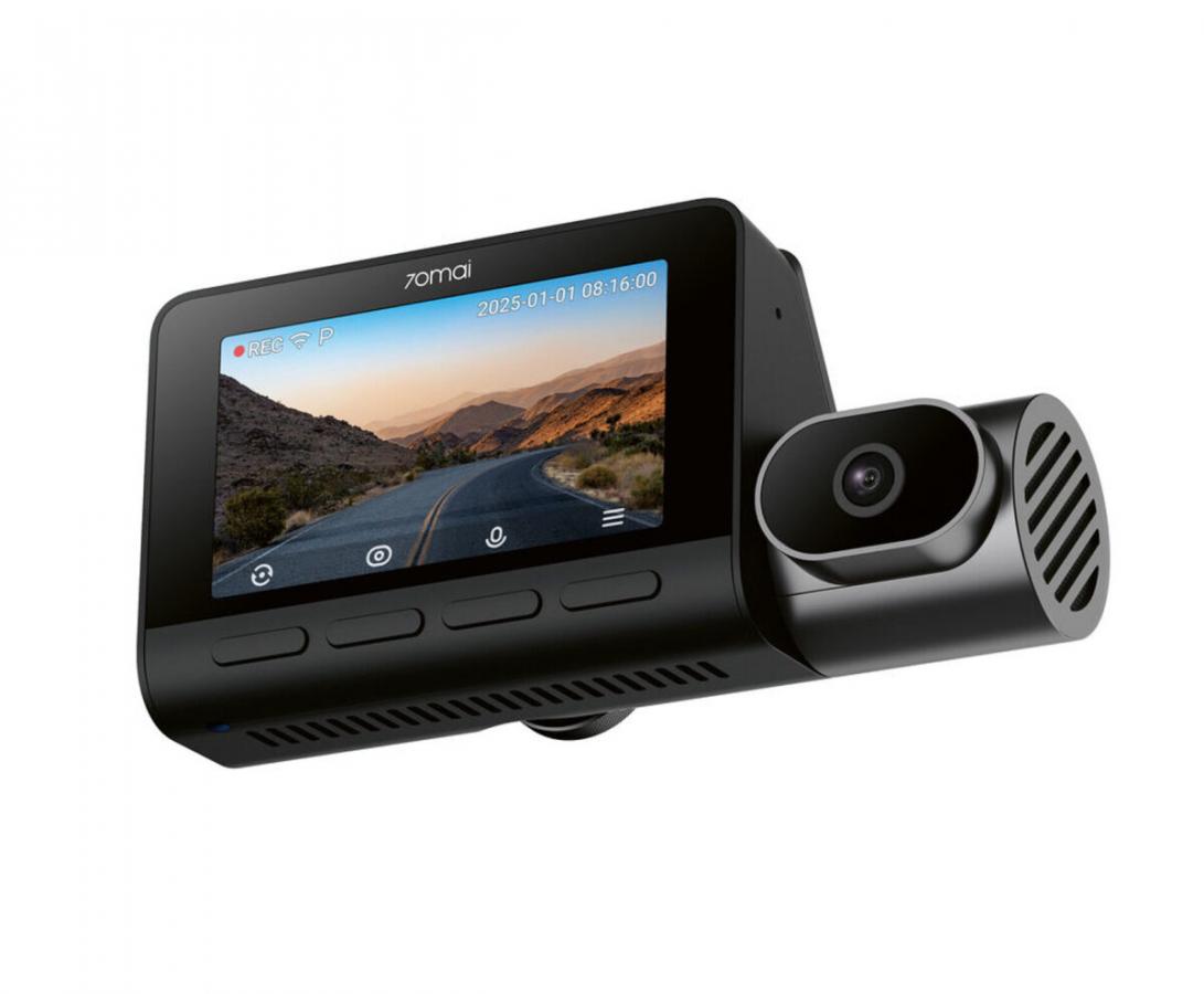 70mai Dash Cam 4K T800 & 1080 Rear Cam. & 128GB SD 3-Channel w/ Dual 4K, IMX678,  AI Detection