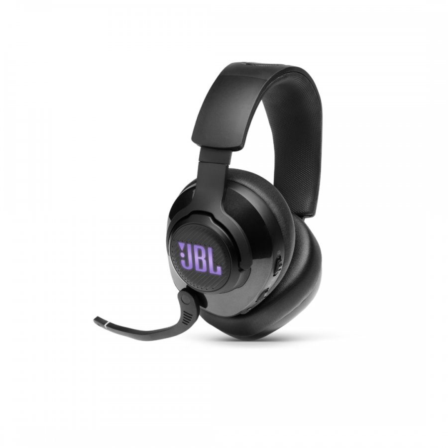 JBL Quantum 400, Over-Ear Wired Gaming Headset, Surround, RGB (Black)
