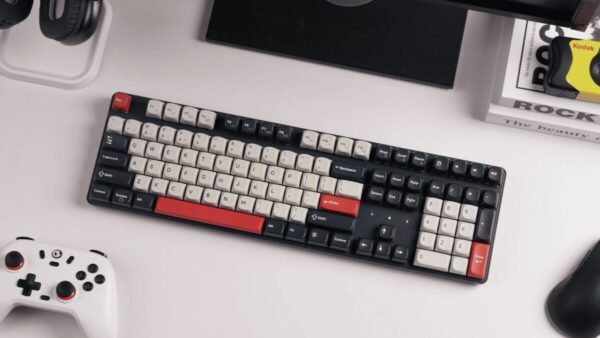 Keychron J5 (KJ5-H4Z) QMK Wireless Mechanical Keyboard Banana Switch Hot-Swap RGB 100% US Dark Blue